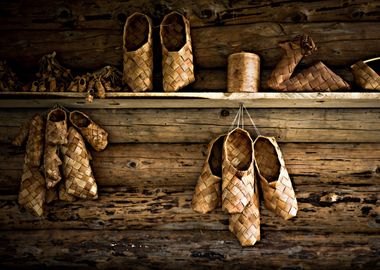 Bast Shoes On Display