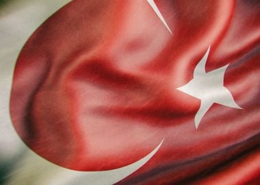 Turkey national flag waving in the wind