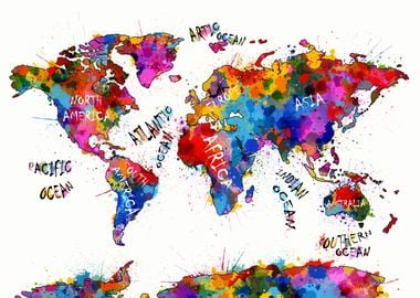 world map 