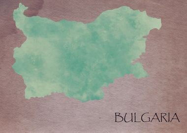 Bulgaria - Vintage Map