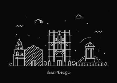 San Diego Skyline, CA