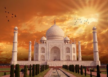 Taj Mahal Architecture in Mor