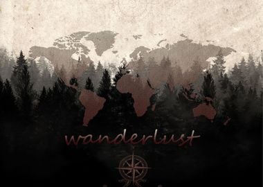 world map wanderlust