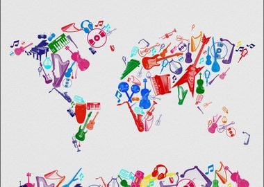 world map music 3