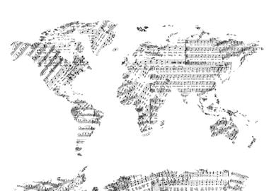 world map music