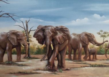 PARADE OF ELEPHANTS