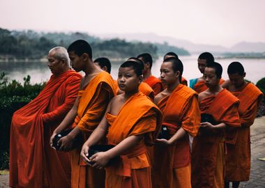 Novice Monks in Thailand