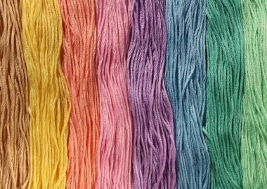 Pastel color yarns