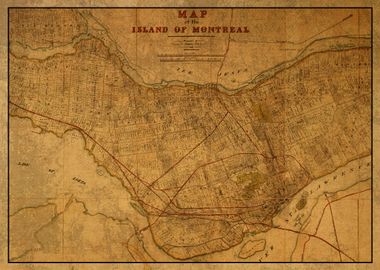 Map of Montreal 1901