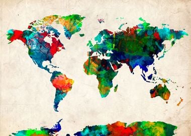 world map watercolor 5