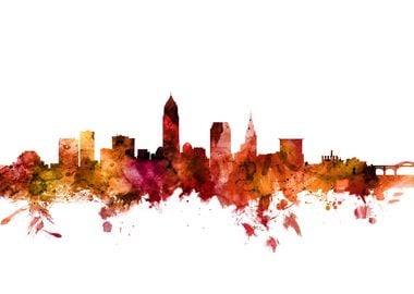 Cleveland Ohio Skyline