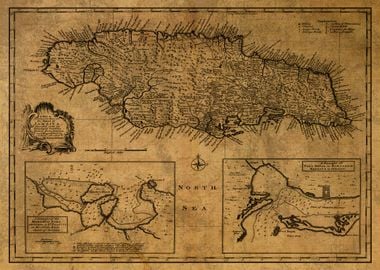 Map of Jamaica 1747