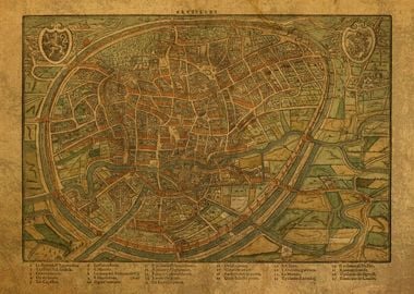 Map of Brussels 1567