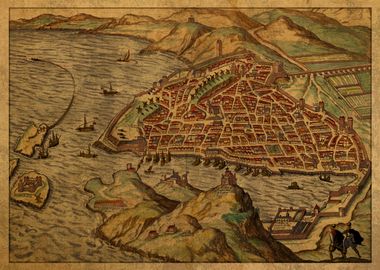 Map of Marseilles 1600