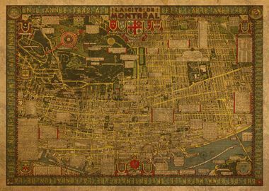 Map of Montreal 1942