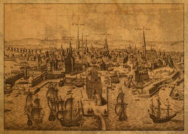 Map of Copenhagen 1640