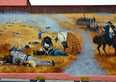 Brooksville raid mural