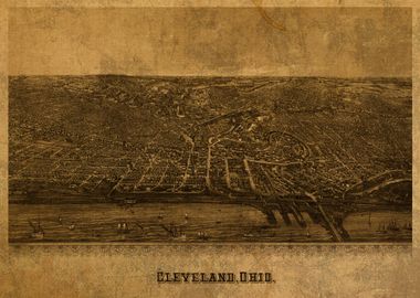 Cleveland Ohio Map 1887