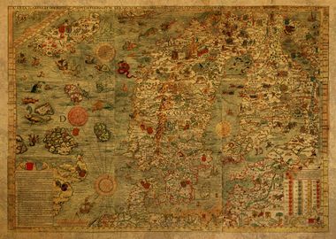 Map of Sweden 1539