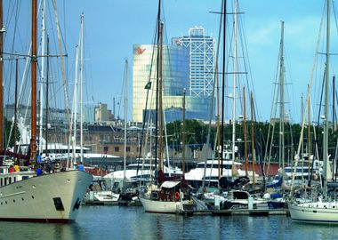 Yachts in Barcelona