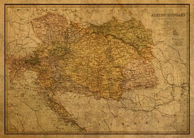 Austro Hungary Map 1881