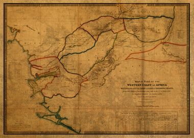 Sierra Leone Map 1840