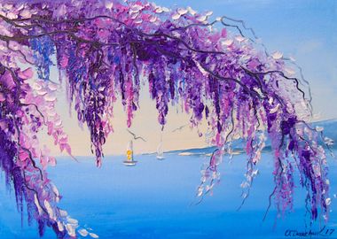 Wisteria by the sea