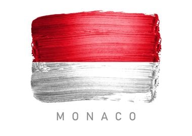 Monaco flag map country