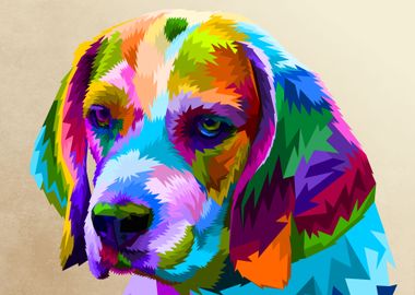 colorful beagle