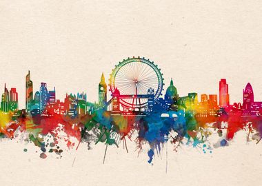 London watercolor