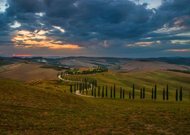 Sunset in Toscany