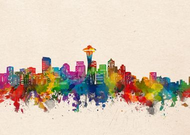 seattle watercolor