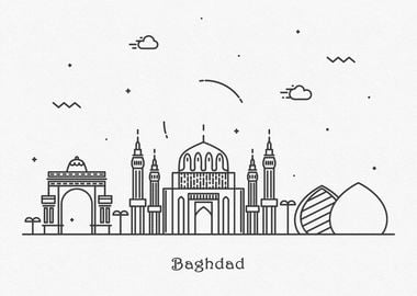 Baghdad City Skyline