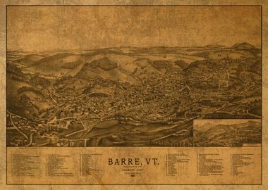 Barre Vermont Map 1891