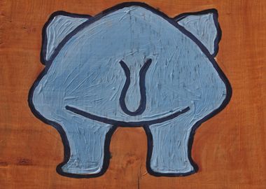 Funny elephant back