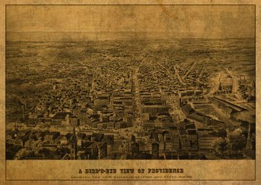 Vintage Map of Providence