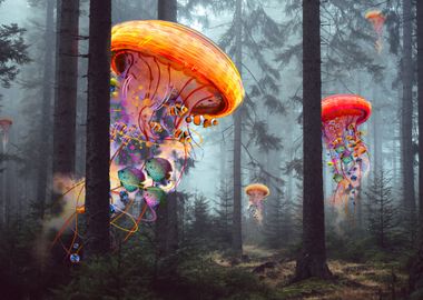 Electric Jellyfish Forest