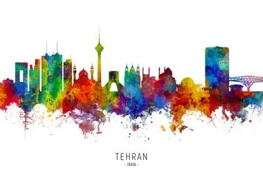 Tehran Iran Skyline