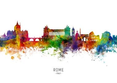 Rome Italy Skyline