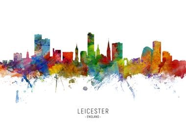 Leicester England Skyline