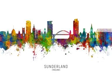 Sunderland England Skyline