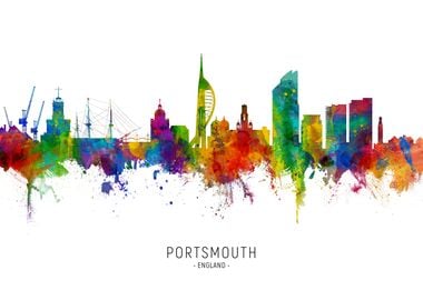 Portsmouth England Skyline