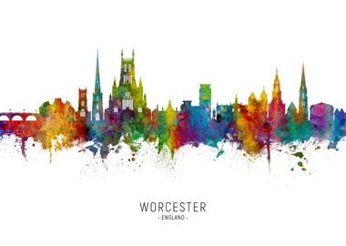 Worcester England Skyline