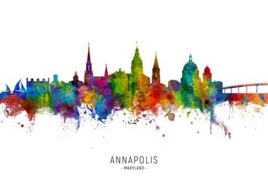 Annapolis Maryland Skyline