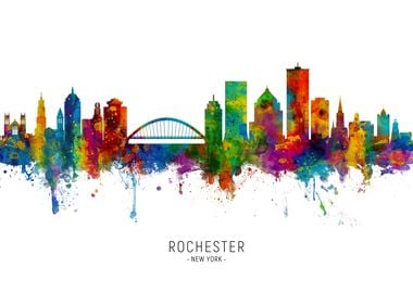 Rochester New York Skyline