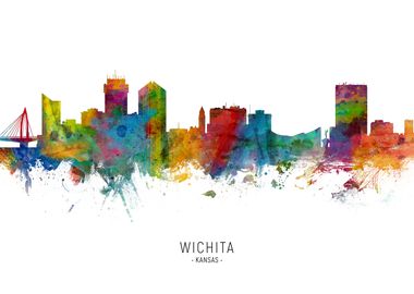 Wichita Kansas Skyline