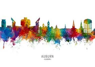 Auburn Alabama Skyline