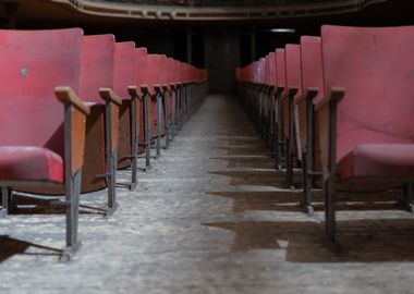 Seats of an old theater