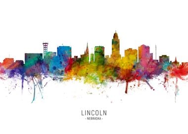 Lincoln Nebraska Skyline