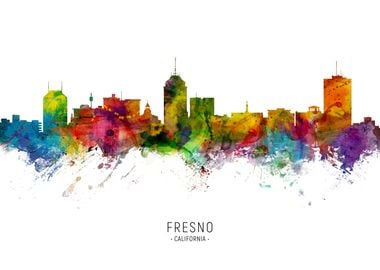 Fresno California Skyline